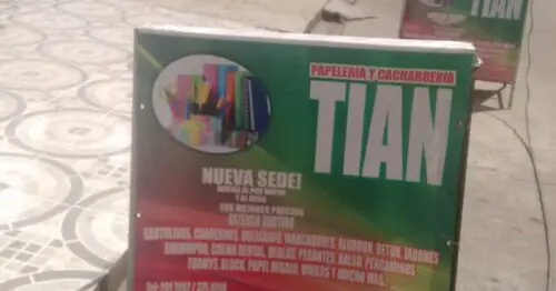 PAPELERIA Y CACHARRERIA TIAN PAPELERIA Y CACHARRERIA TIAN